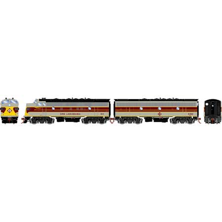 Athearn Genesis G19557 HO Scale F7A/B Erie Lackawanna EL 6111/6352 DCC Sound