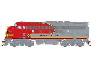 Athearn Genesis G19559 HO Scale F7A Santa Fe Warbonnet ATSF 21C DCC Sound