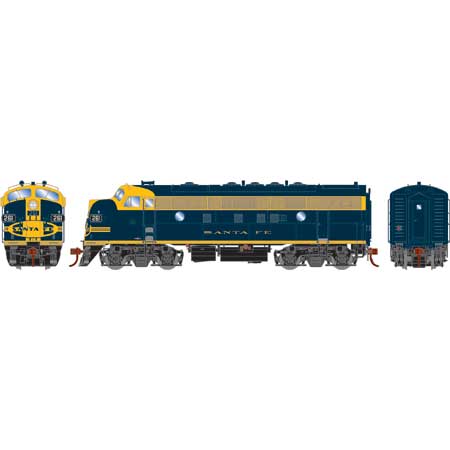 Athearn Genesis G19572 HO Scale F7A Santa Fe ATSF 261L