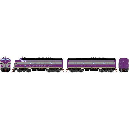 Athearn Genesis G19586 HO Scale F7A/F3B Atlantic Coast Line ACL 370/336-B