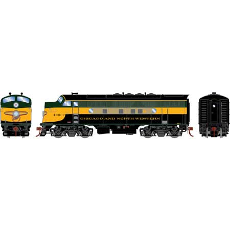 Athearn Genesis G19669 HO Scale F3A Chicago NorthWestern C&NW 4061-C DCC & Sound