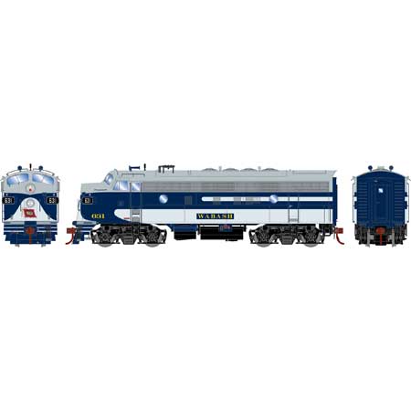 Athearn Genesis G19690 HO Scale F7A Wabash WAB 631 DCC & Sound