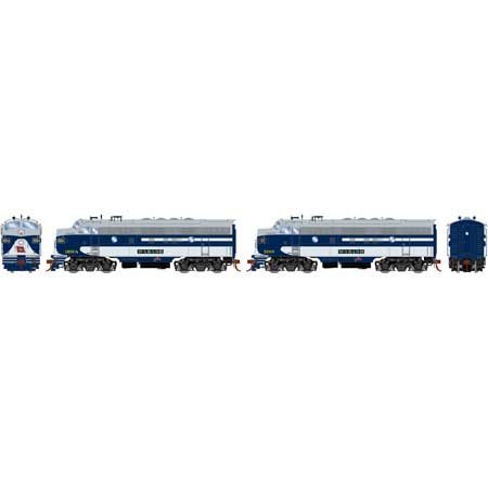 Athearn Genesis G19691 HO Scale F7A/F7A Wabash WAB 1169-A/1189 DCC & Sound