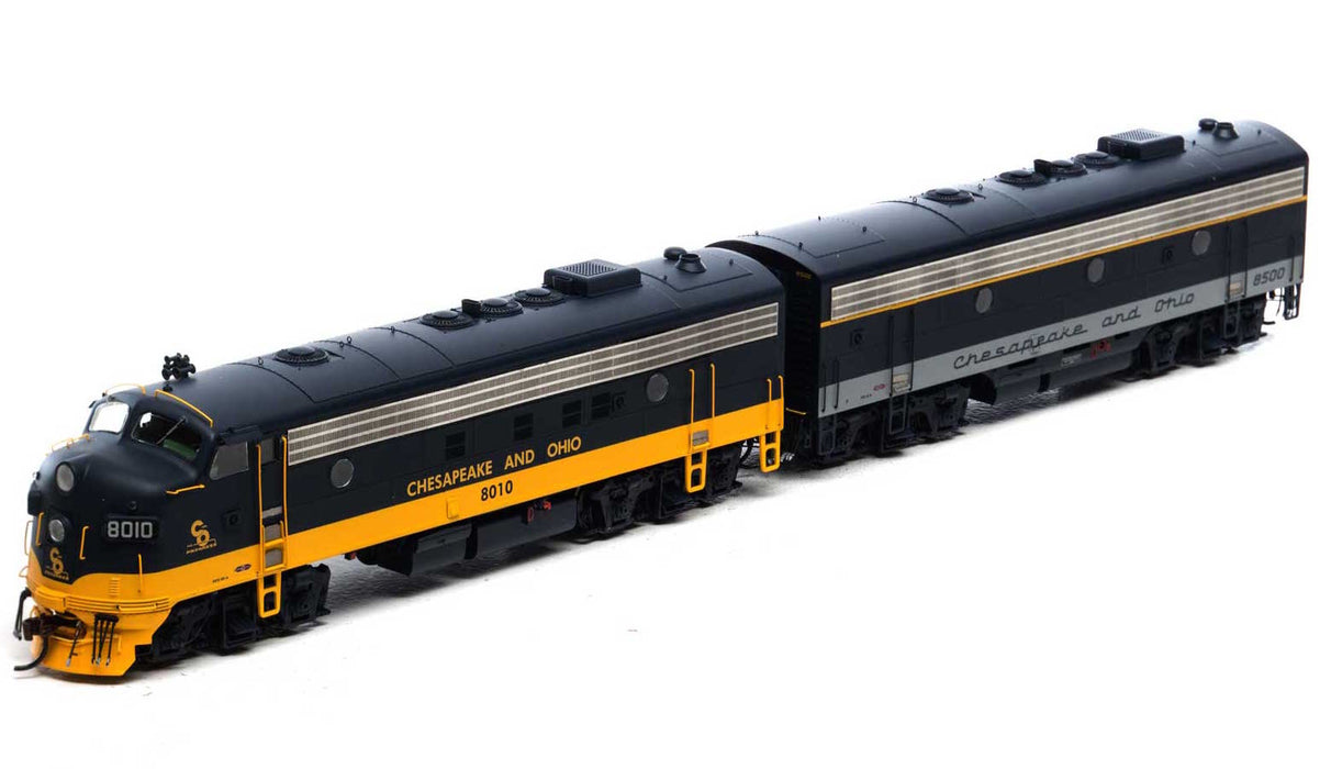 Athearn Genesis G22715 HO Scale FP7A/F7B Chesapeake & Ohio C&O / Passenger #8010/#8500