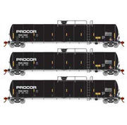 Athearn Genesis G25587 HO Scale 33,900 Gallon LPG Tank Car Procor PROX 3 Pack #2