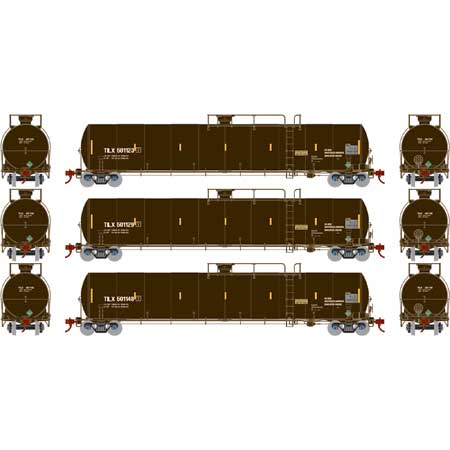Athearn Genesis G25589 HO Scale 33,900 Gallon LPG Tank Car TILX 3 Pack #1
