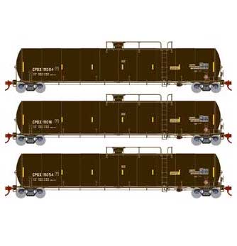 Athearn Genesis G25595 HO Scale 33,900 Gallon LPG Tank Car Chevron USA CPDX 3 Pack #1