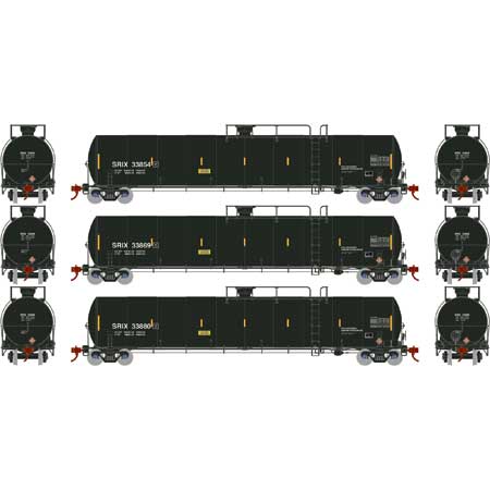 Athearn Genesis G25598 HO Scale 33,900 Gallon LPG Tank Car Southern Illinois Railcar SRIX 3 Pack #1