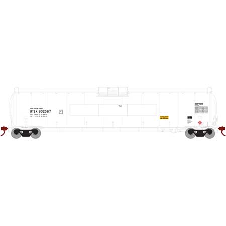 Athearn Genesis G25600 HO Scale 33,900 Gallon LPG Tank Car "White Flat Panel" UTLX 902567