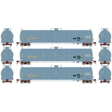 Athearn Genesis G25606 HO Scale 33,900 Gallon LPG Tank Car "Flat Panel" UTLX 3 Pack