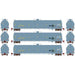 Athearn Genesis G25606 HO Scale 33,900 Gallon LPG Tank Car "Flat Panel" UTLX 3 Pack