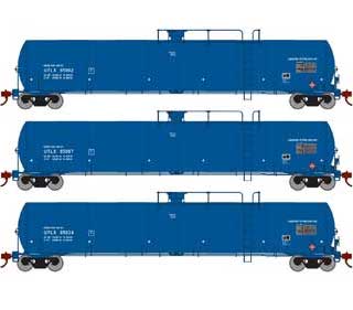 Athearn Genesis G25610 HO Scale 33,900 Gallon LPG Tank Car Blue UTLX 3 Pack