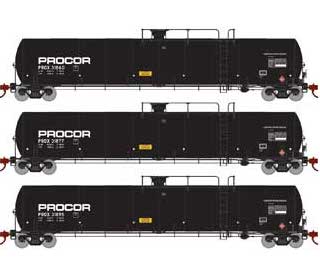 Athearn Genesis G25625 HO Scale 33,900 Gallon LPG Tank Car Procor PROX 3 Pack #2