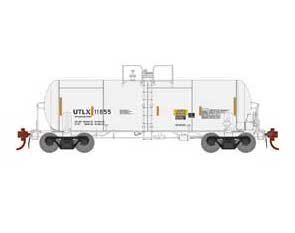 Athearn Genesis G25626 HO Scale 13,600 Gallon Acid Tank Car "Reflective Stripes" White UTLX 11655