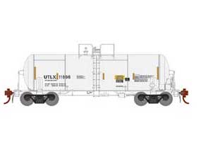 Athearn Genesis G25628 HO Scale 13,600 Gallon Acid Tank Car "Reflective Stripes" White UTLX 11696