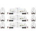 Athearn Genesis G25629 HO Scale 13,600 Gallon Acid Tank Car "Reflective Stripes" White UTLX 3 Pack