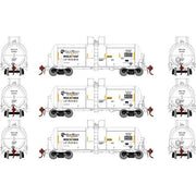 Athearn Genesis G25750 HO Scale 13,000 Gallon Acid Tank Car Grupo Mexico MDCX 3 Pack