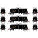 Athearn Genesis G25766 HO Scale 13,000 Gallon Acid Tank Car "Black" UTLX 3 Pack