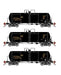 Athearn Genesis G25766 HO Scale 13,000 Gallon Acid Tank Car "Black" UTLX 3 Pack