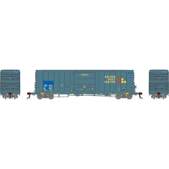 Athearn Genesis G26887 HO Scale 50' PC&F Ext. Post Boxcar Primed For Grime Ex-GWS D&RGW 61667