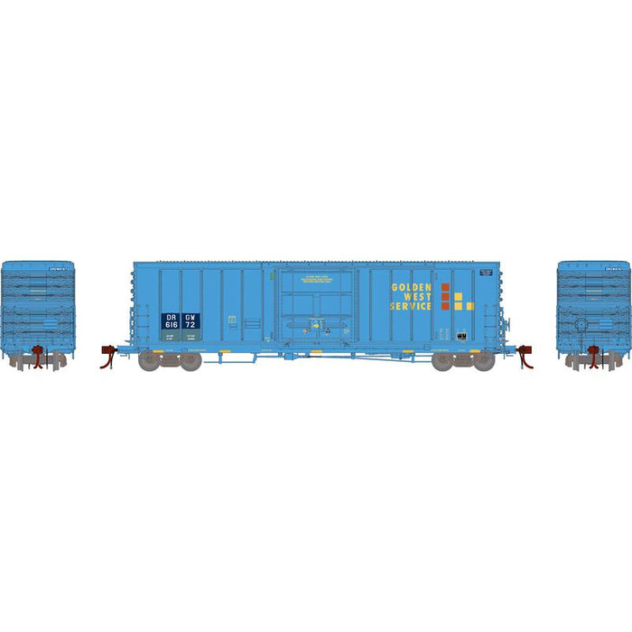 Athearn Genesis G26888 HO Scale 50' PC&F Ext. Post Boxcar Primed For Grime Ex-GWS D&RGW 61672