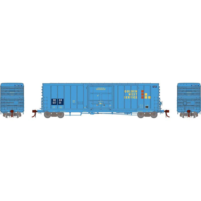Athearn Genesis G26889 HO Scale 50' PC&F Ext. Post Boxcar Primed For Grime Ex-GWS D&RGW 61701
