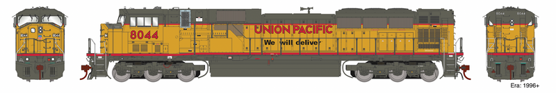 Athearn Genesis G27279 HO Scale EMD SD90MAC Union Pacific UP 8044