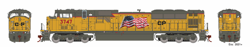 Athearn Genesis G27282 HO Scale EMD SD90MAC ex-UP Canadian Pacific CP 3747