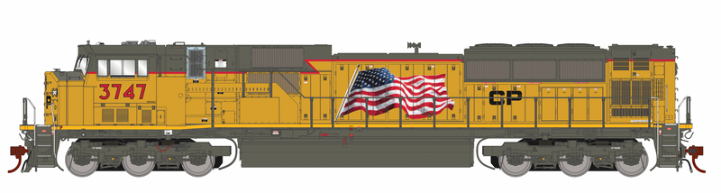 Athearn Genesis G27282 HO Scale EMD SD90MAC ex-UP Canadian Pacific CP 3747