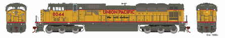 Athearn Genesis G27379 HO Scale EMD SD90MAC Union Pacific UP 8044 DCC Sound