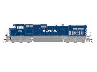 Athearn Genesis G31666 HO Scale Dash 9-44CW British Columbia BCOL 4654 DCC Sound