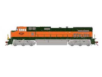 Athearn Genesis G31667 HO Scale Dash 9-44CW BNSF 4731 DCC Sound