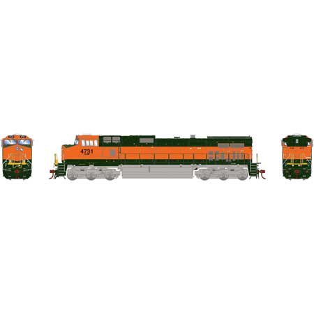 Athearn Genesis G31667 HO Scale Dash 9-44CW BNSF 4731 DCC Sound