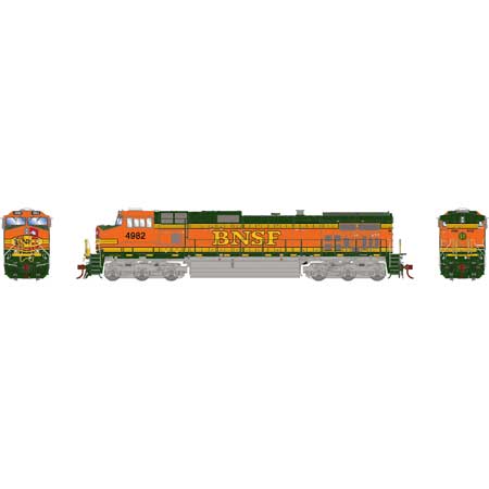 Athearn Genesis G31669 HO Scale Dash 9-44CW BNSF 4982 DCC Sound
