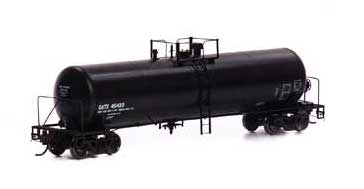 Athearn Genesis G40157 HO Scale GATC 20,000 Gal Tank Car Black Early GATX 45433