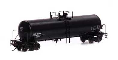 Athearn Genesis G40159 HO Scale GATC 20,000 Gal Tank Car Black Early GATX 45439