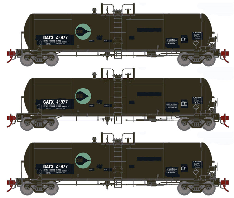 Athearn Genesis G40203 HO Scale GATC 20,000 Gal Tank Car Cargill GATX ...