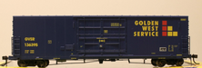 Athearn Genesis G4386 HO Scale 50' PC&F Boxcar Golden West GVSR 136395 - USED