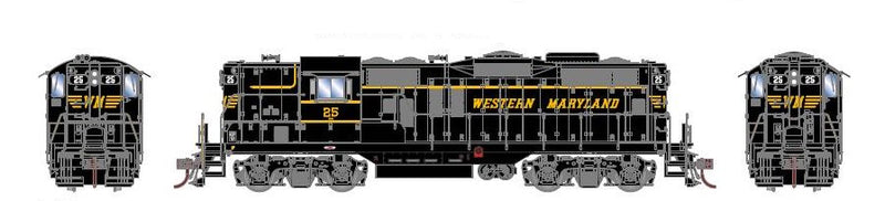 Athearn Genesis G62584 HO Scale EMD GP9 Western Maryland WM 34 - NOS