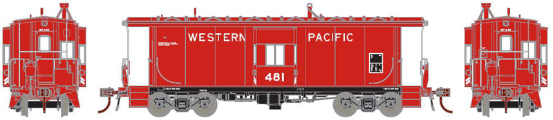 Athearn Genesis G63030 HO Scale 481 Class Bay Window Caboose with Lights WP 481 - NOS
