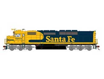 Athearn Genesis G64125 HO Scale EMD SDP40F Diesel Santa Fe ATSF 5264