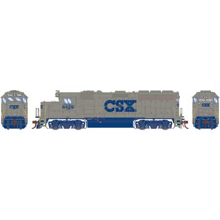 Athearn Genesis G64829 HO Scale GP40-2 "Stealth Gray" CSXT 6429