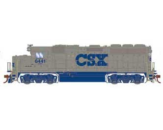 Athearn Genesis G64830 HO Scale GP40-2 "Stealth Gray" CSXT 6441