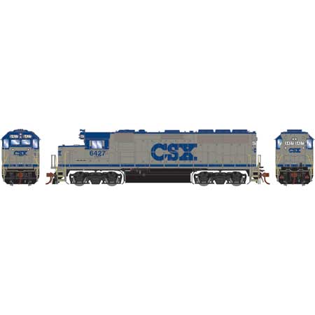 Athearn Genesis G64928 HO Scale GP40-2 "Stealth Gray" CSXT 6427 DCC & Sound