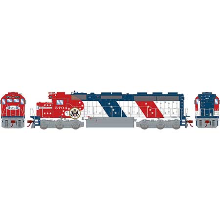 Athearn Genesis G65708 HO Scale EMD SD45-2 Santa Fe Bicentennial ATSF 5704