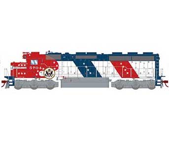 Athearn Genesis G65708 HO Scale EMD SD45-2 Santa Fe Bicentennial ATSF 5704