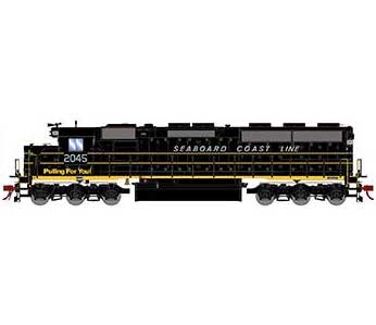 Athearn Genesis G65718 HO Scale EMD SD45-2 Seaboard Coast Line SCL 2045