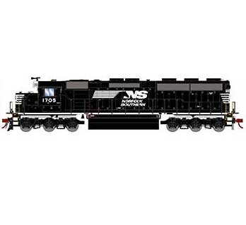 Athearn Genesis G65817 HO Scale EMD SD45-2 Norfolk Southern NS 1705 DCC Sound