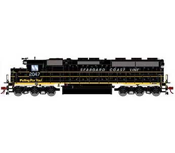 Athearn Genesis G65819 HO Scale EMD SD45-2 Seaboard Coast Line SCL 2047 DCC Sound