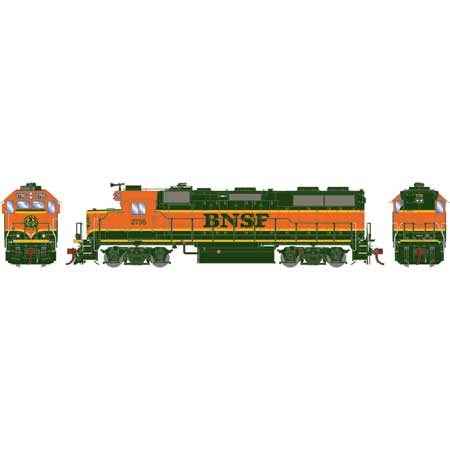 Athearn Genesis G66256 HO EMD GP39-2u BNSF 2795